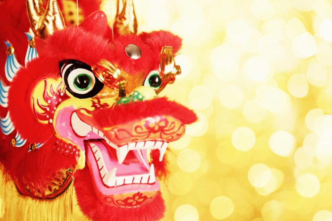 Close up of Chinese dragon.