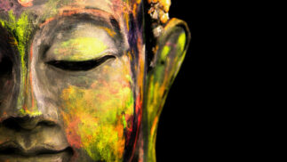 Detail of radiant Buddha.